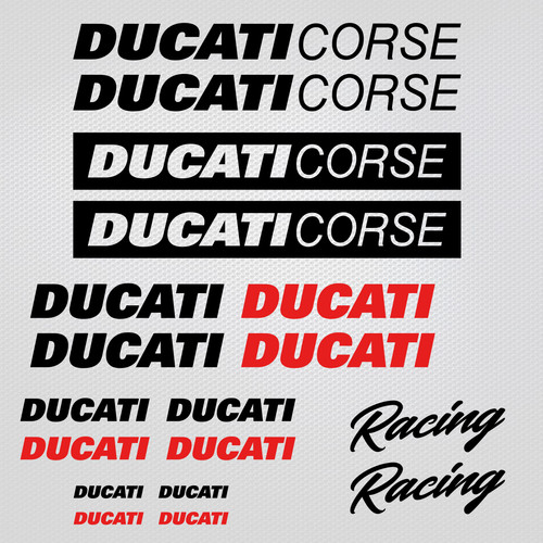 Ducati aufkleber corse 18x - ducati,