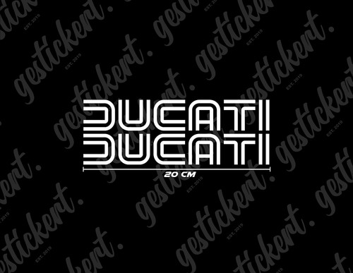 Aufkleber für ducati - 20,