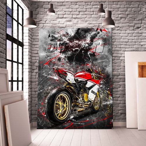 Leinwandbild ducati motorrad - ducati,